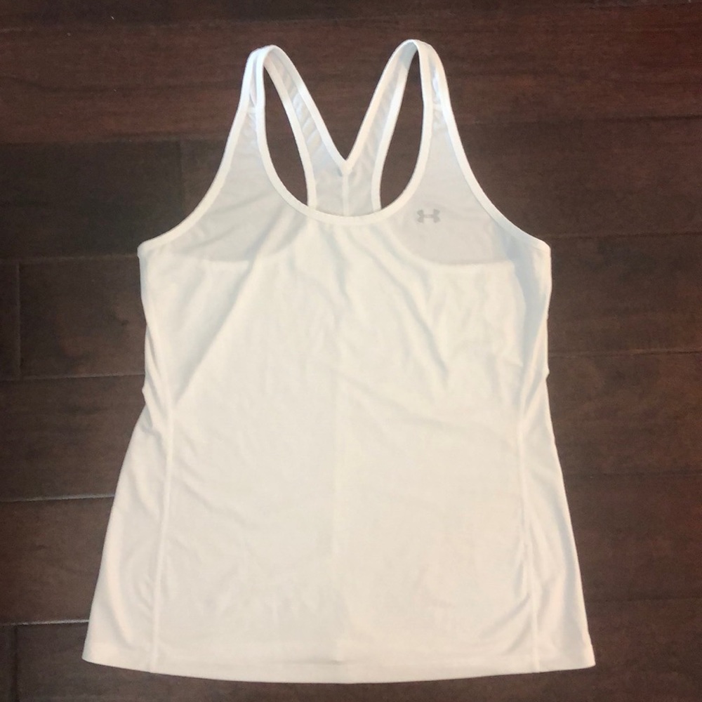 Under Armour Women’s White Tank Large